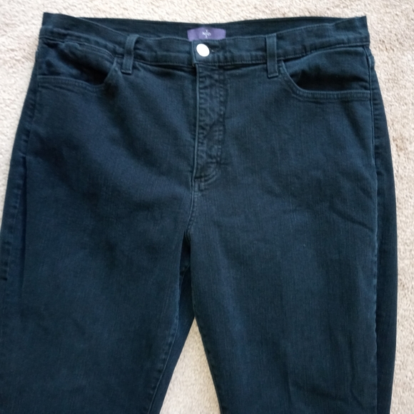 NYDJ Dark Wash Embellished Pockets Bootcut Jeans - Picture 3 of 12